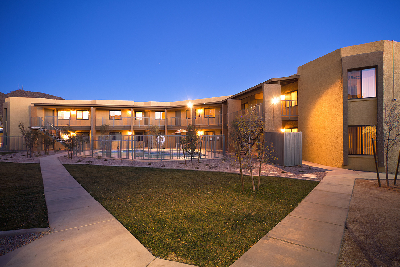 Pool and poolside area at West Eleventh.