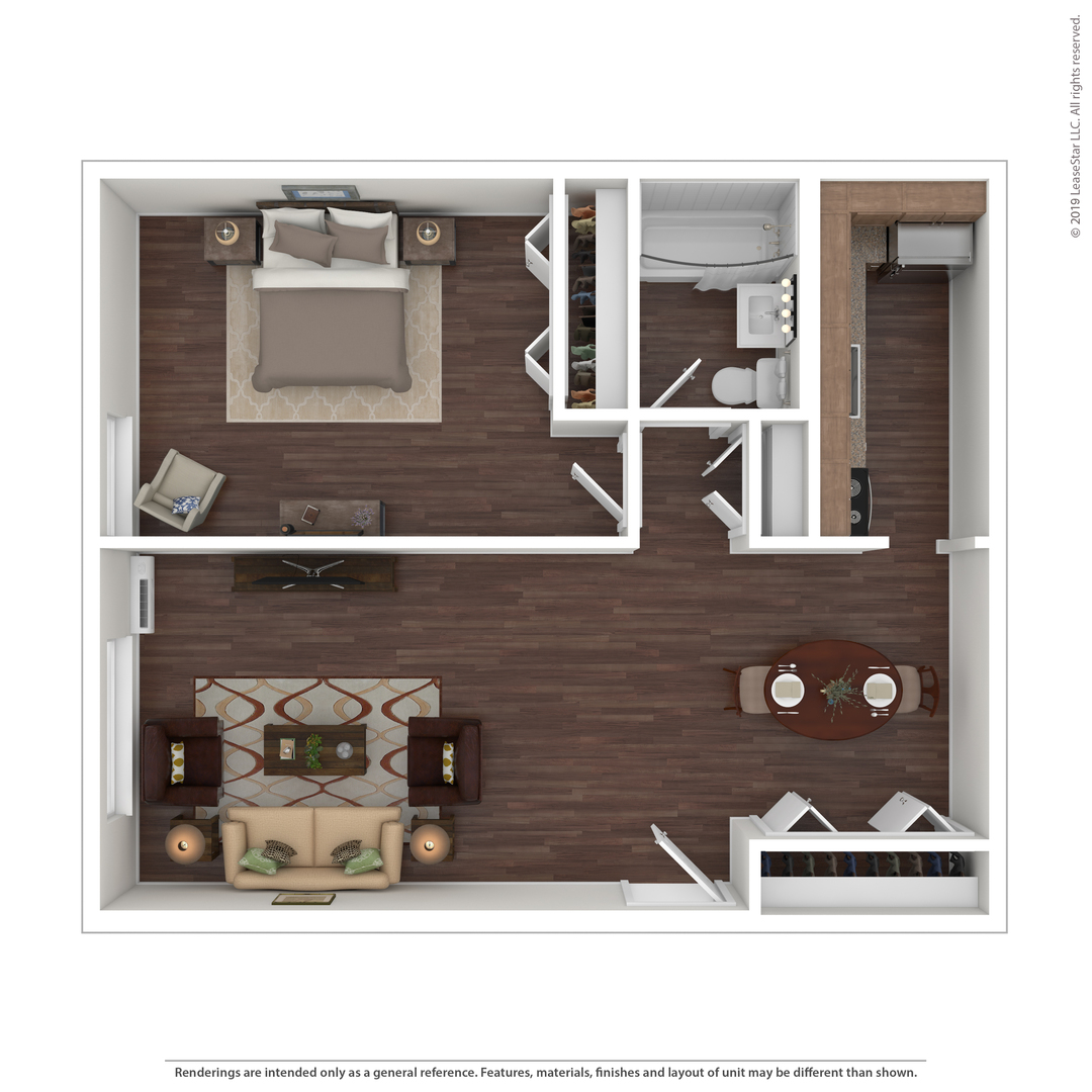 One Bedroom floor plan