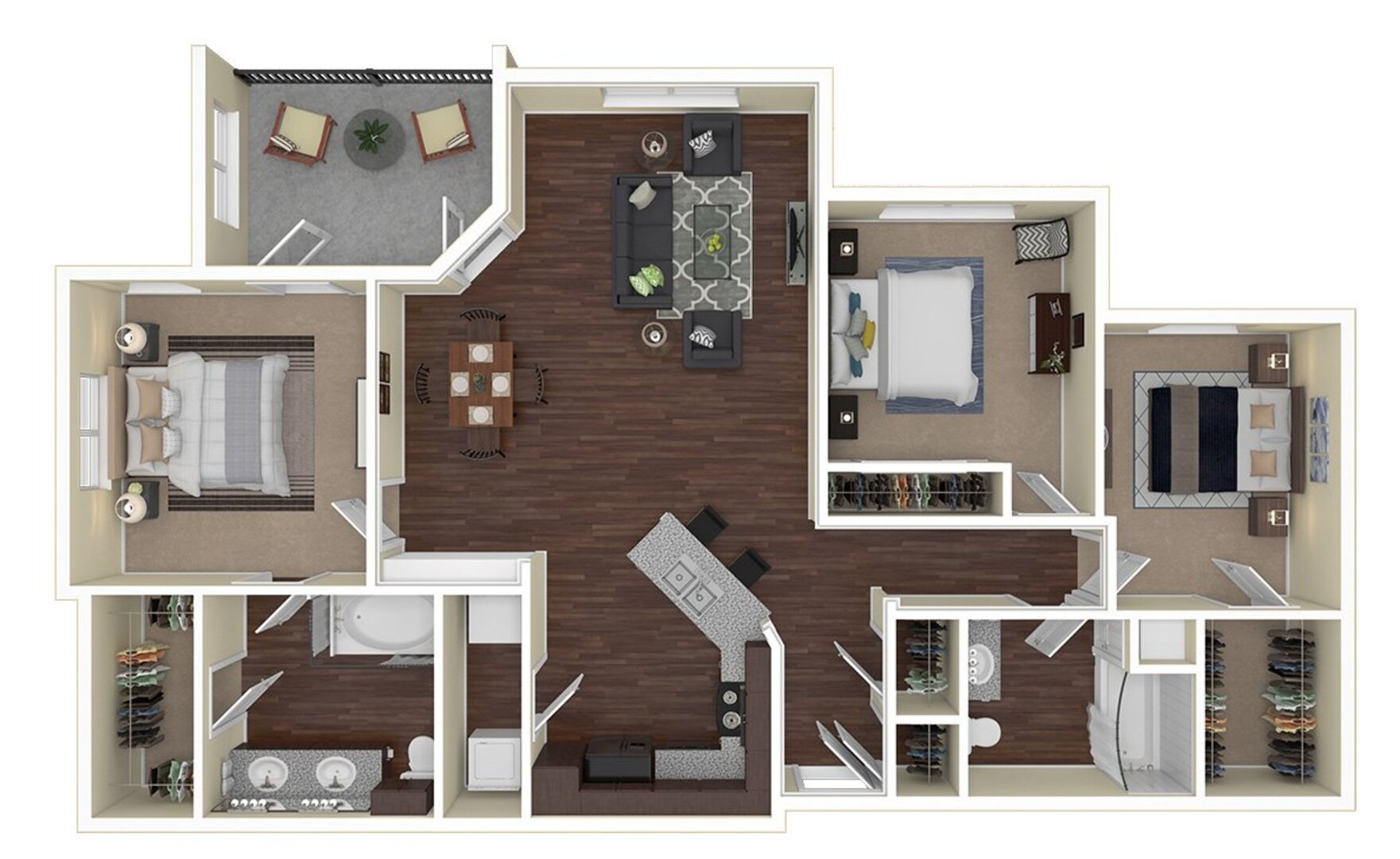 3 Bedroom Apartment – 12101 NORTHPOINTE BLVD #08308, Tomball, TX 77377