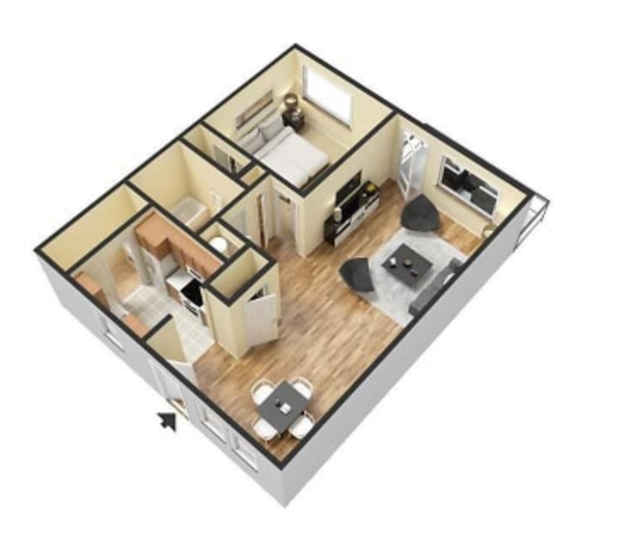 1 Bedroom Apartment – 8050 Taylor Road #2408, Riverdale, GA 30274