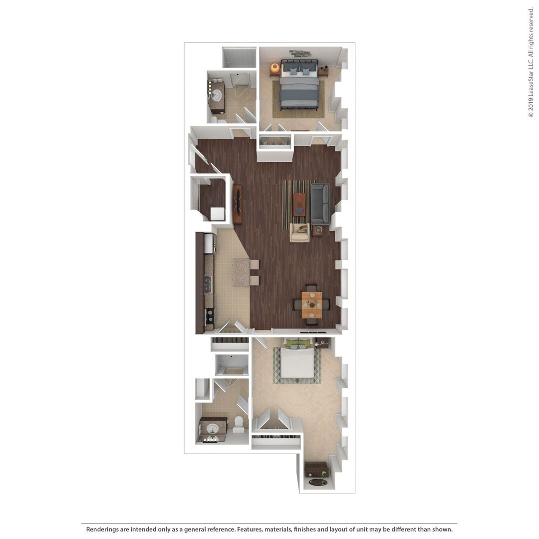 Two Bedroom floor plan