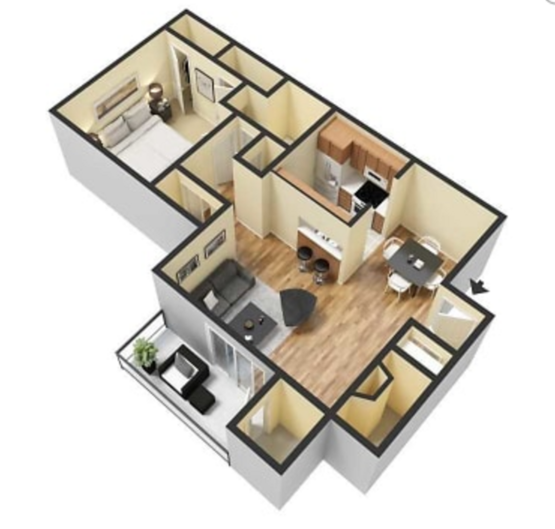 1 Bedroom Apartment – 1247 Adcox Road #906, Stone Mountain, GA 30088