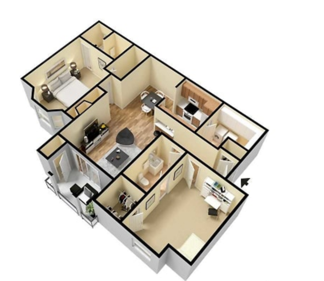 2 Bedroom Apartment – 1247 Adcox Road #115, Stone Mountain, GA 30088