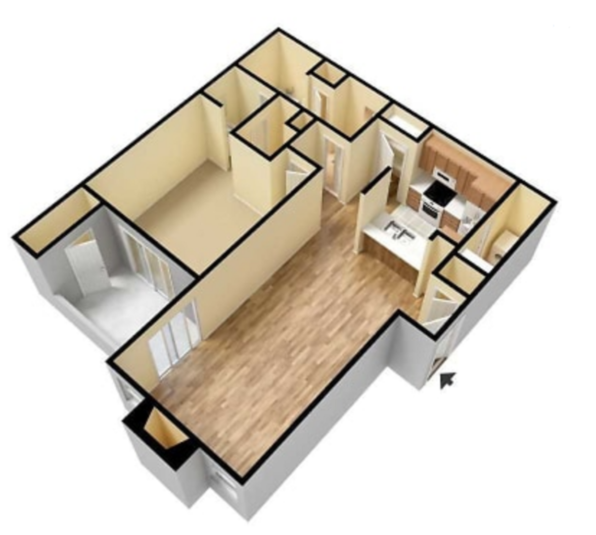 1 Bedroom Apartment – 1507 Pine Dr #L07, College Park, GA 30349