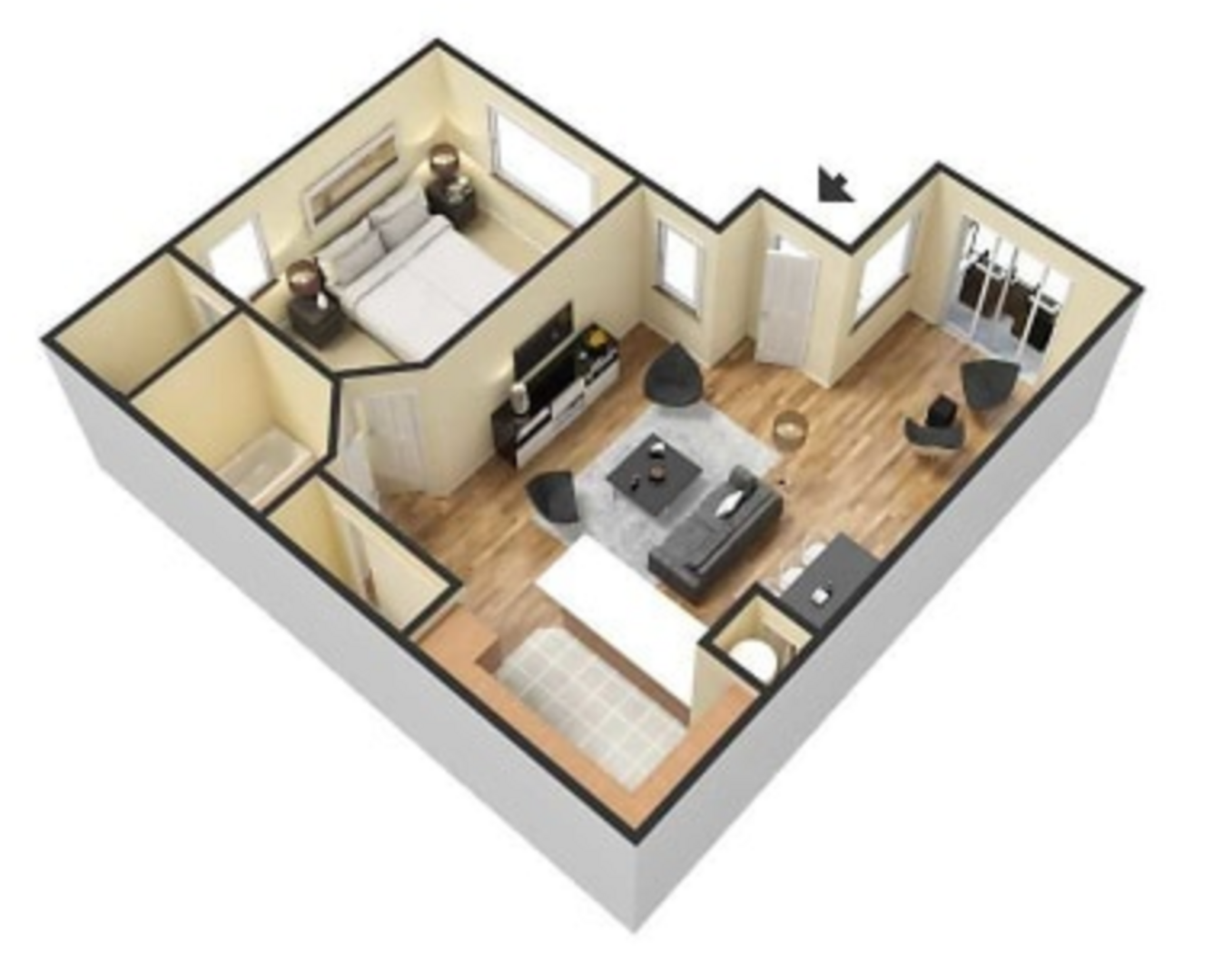 1 Bedroom Apartment – 1110 Garden Walk Blvd #819, College Park, GA 30349