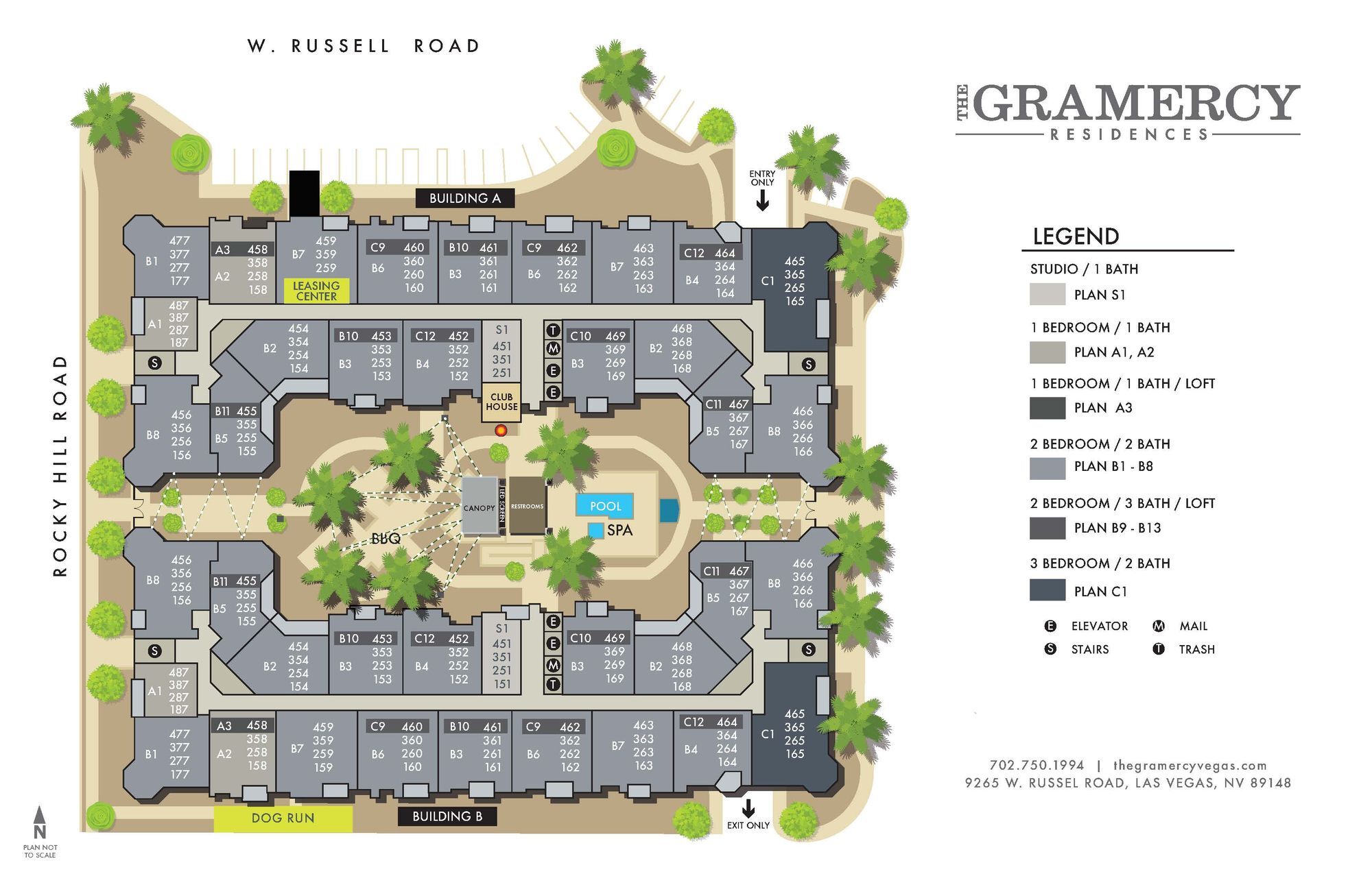 The Gramercy Residences Site Map