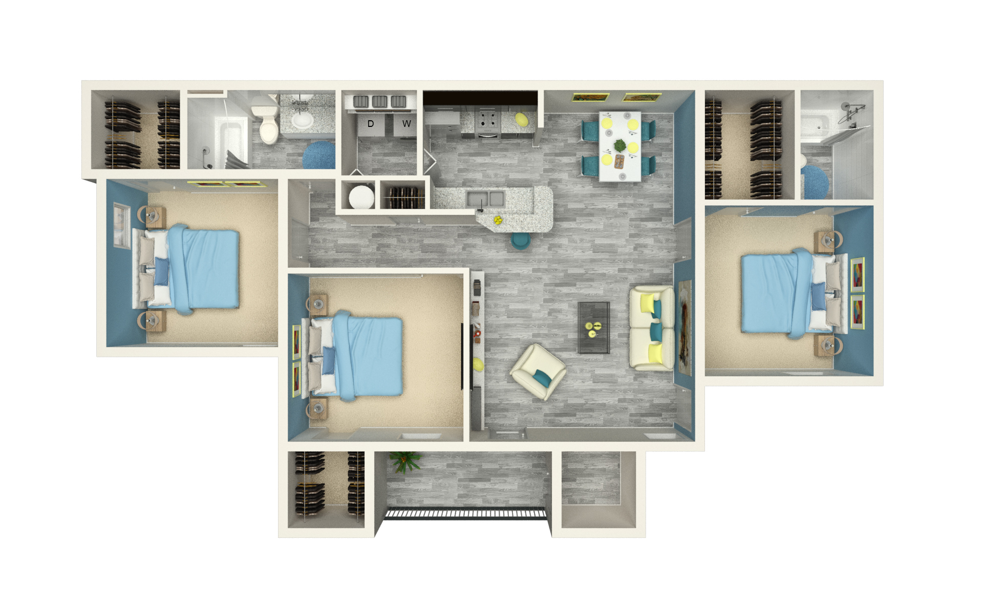 C1 The View floor plan