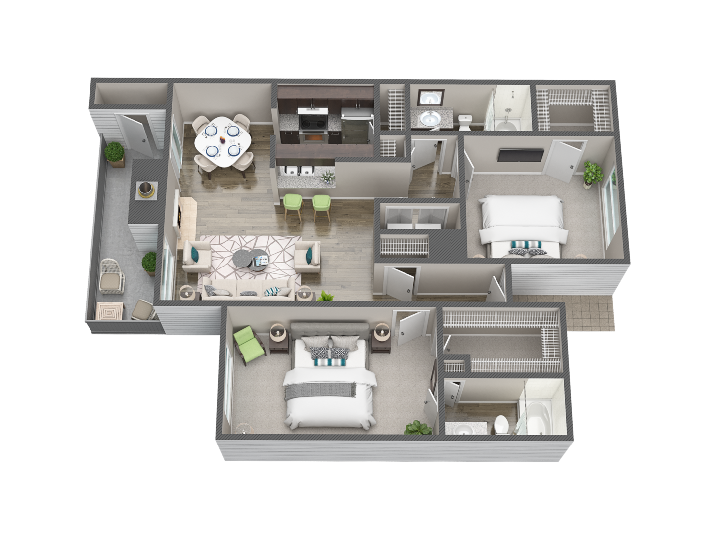 2 Bedroom Apartment – 9940 Richmond Avenue #2079, Houston, TX 77042