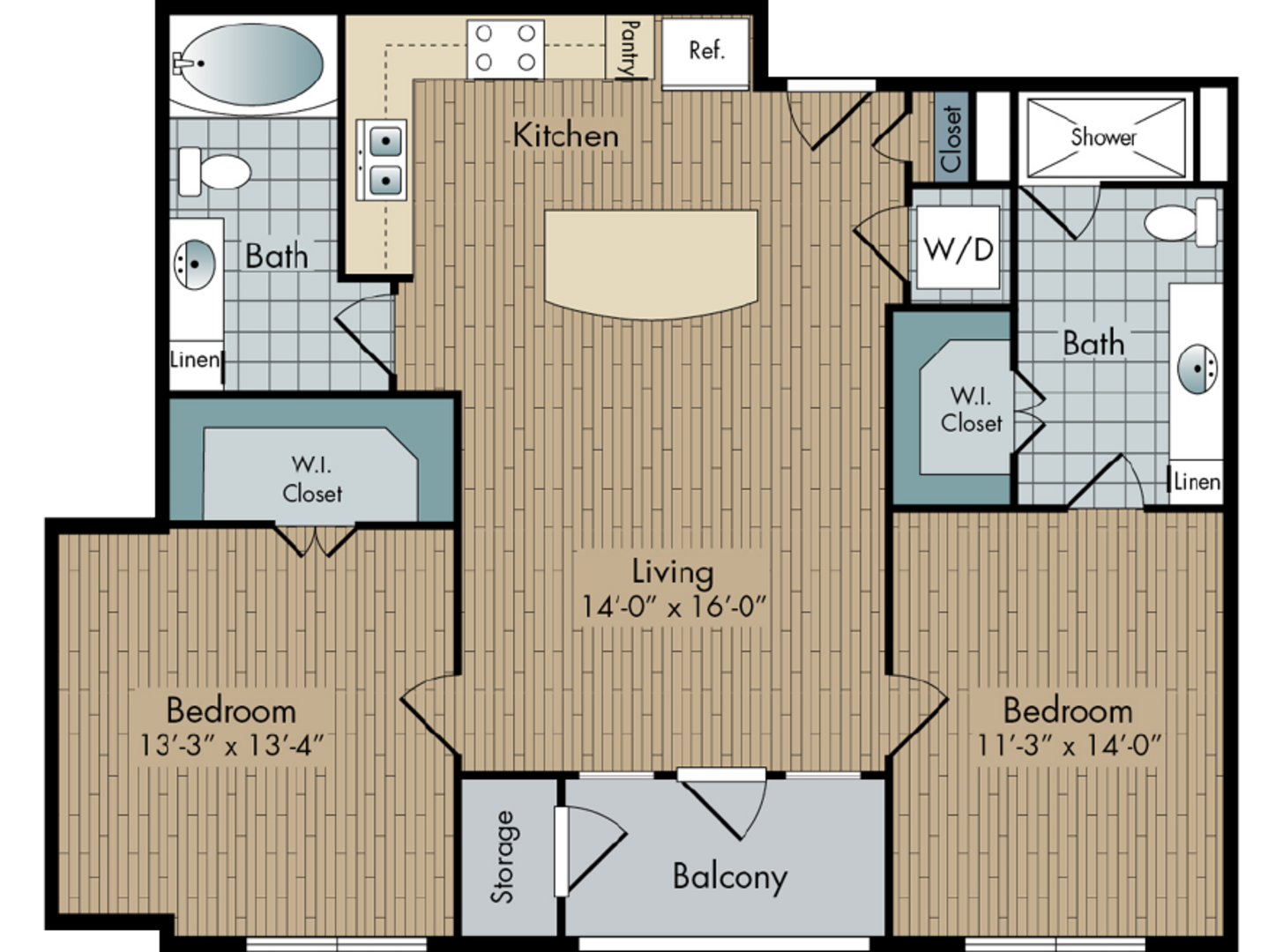 2 Bedroom Apartment – 2111 Austin Street #229, Houston, TX 77002
