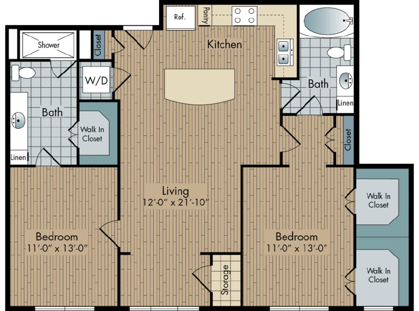 2 Bedroom Apartment – 2111 Austin Street #231, Houston, TX 77002