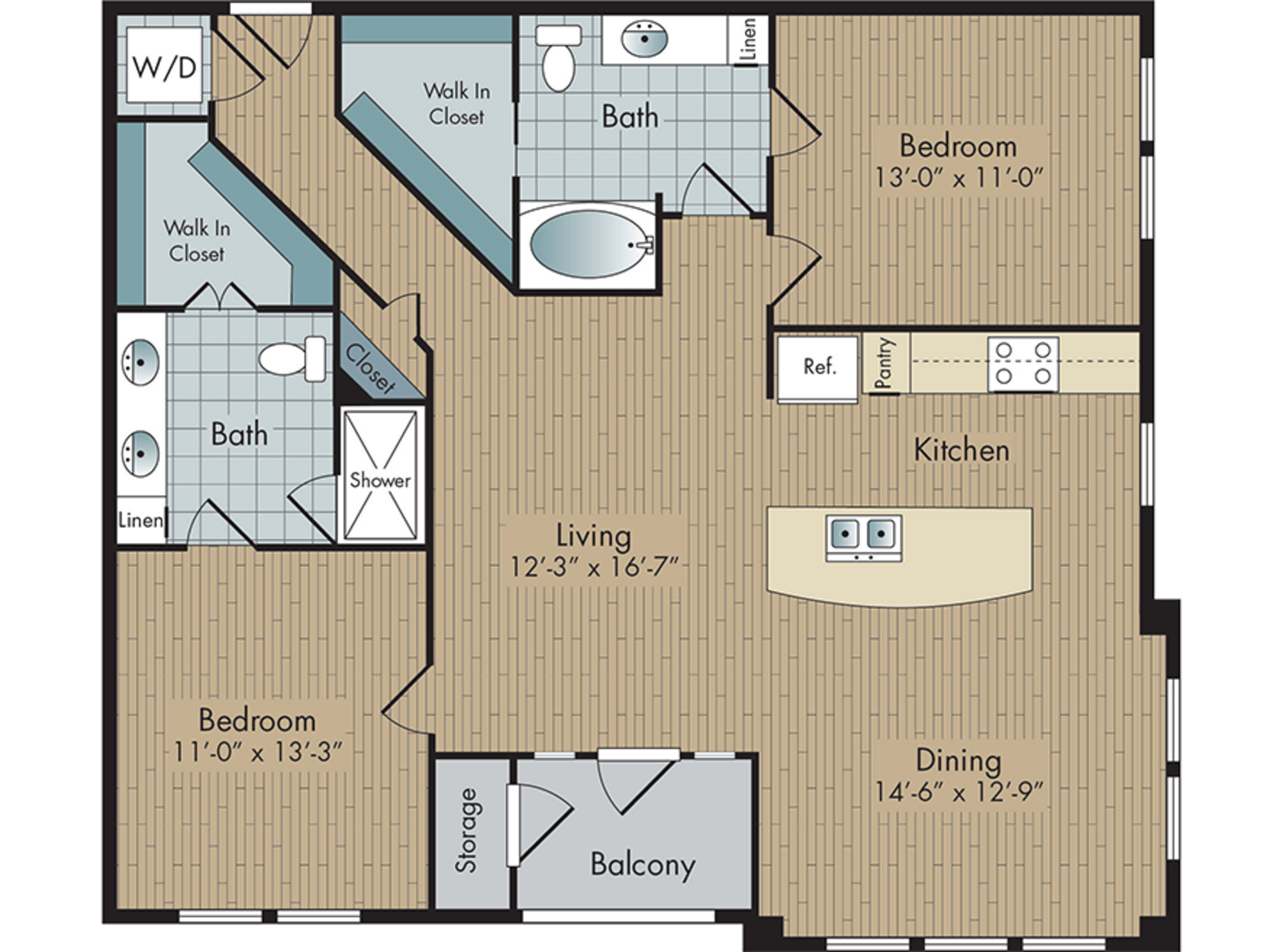 2 Bedroom Apartment – 2111 Austin Street #315, Houston, TX 77002