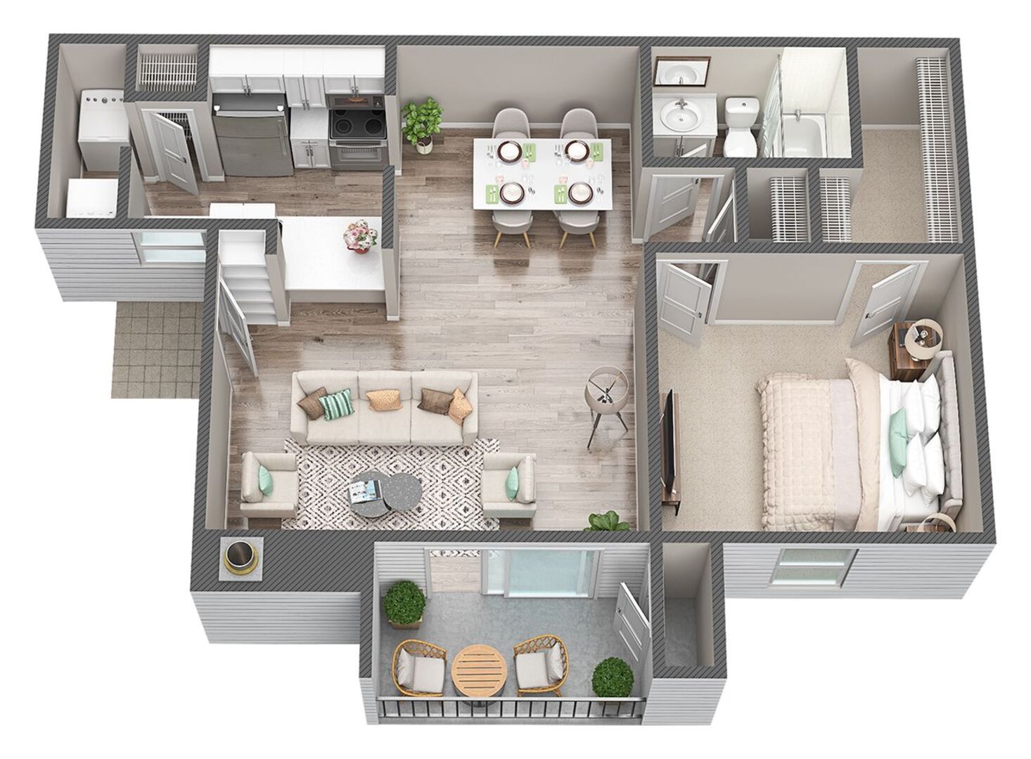 1 Bedroom Apartment – 1550 Katy Flewellen Road #1215, Katy, TX 77494