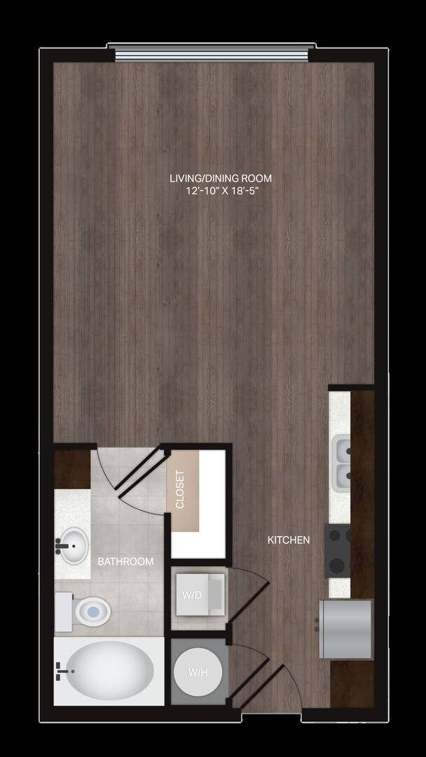 Studio Apartment – 7600 Kirby Drive #516, Houston, TX 77030