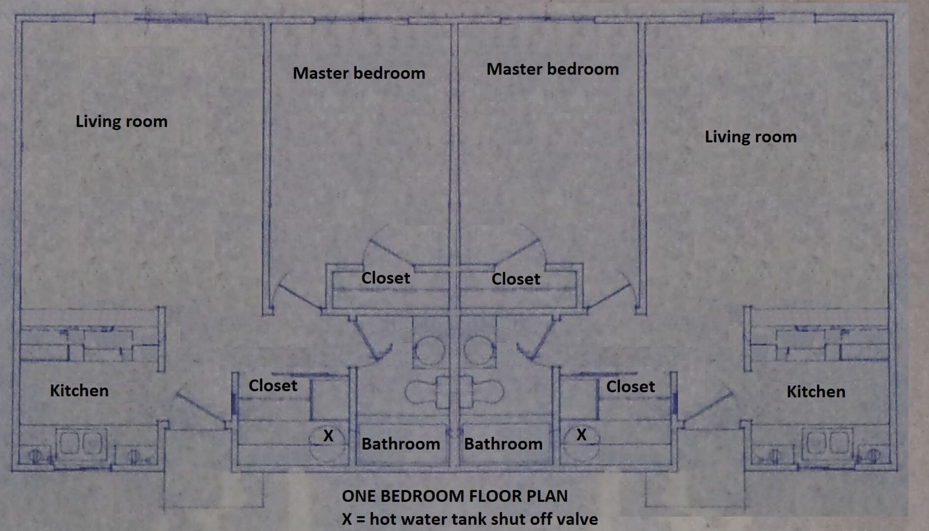 1 Bedroom floor plan