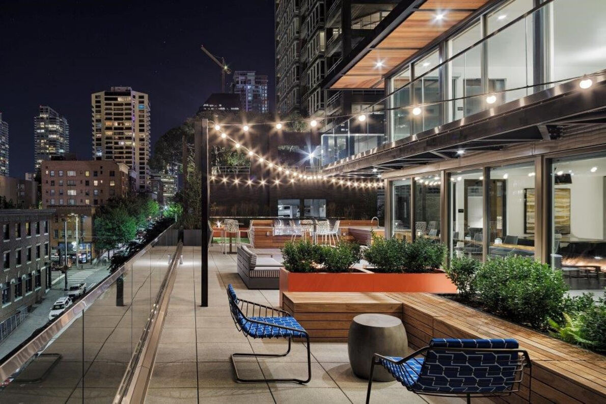 Rooftop patio