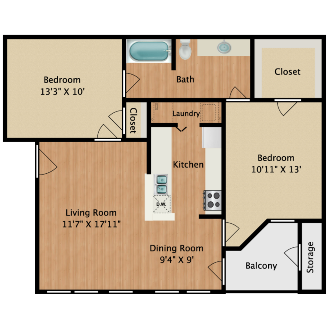 2 Bedroom Apartment – 2751 FM 518 RD E #1014, League City, TX 77573