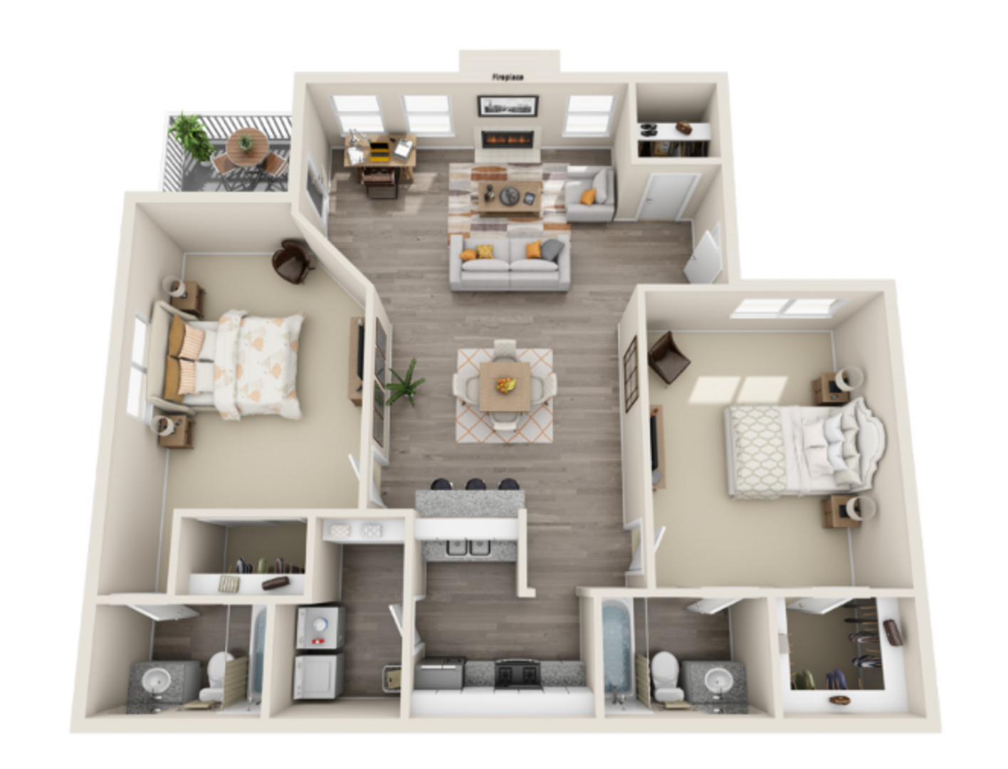 2 Bedroom Apartment – 1275 Cunningham Road SW #1410, Marietta, GA 30008