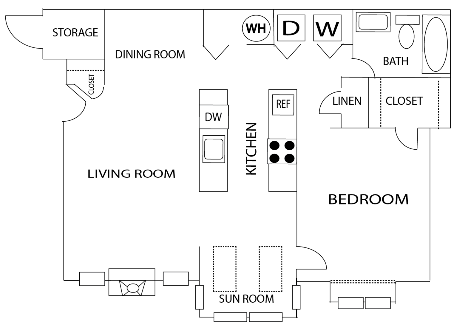 1 Bedroom Apartment – 4946 Snapfinger Woods Dr. #1107, Decatur, GA 30035