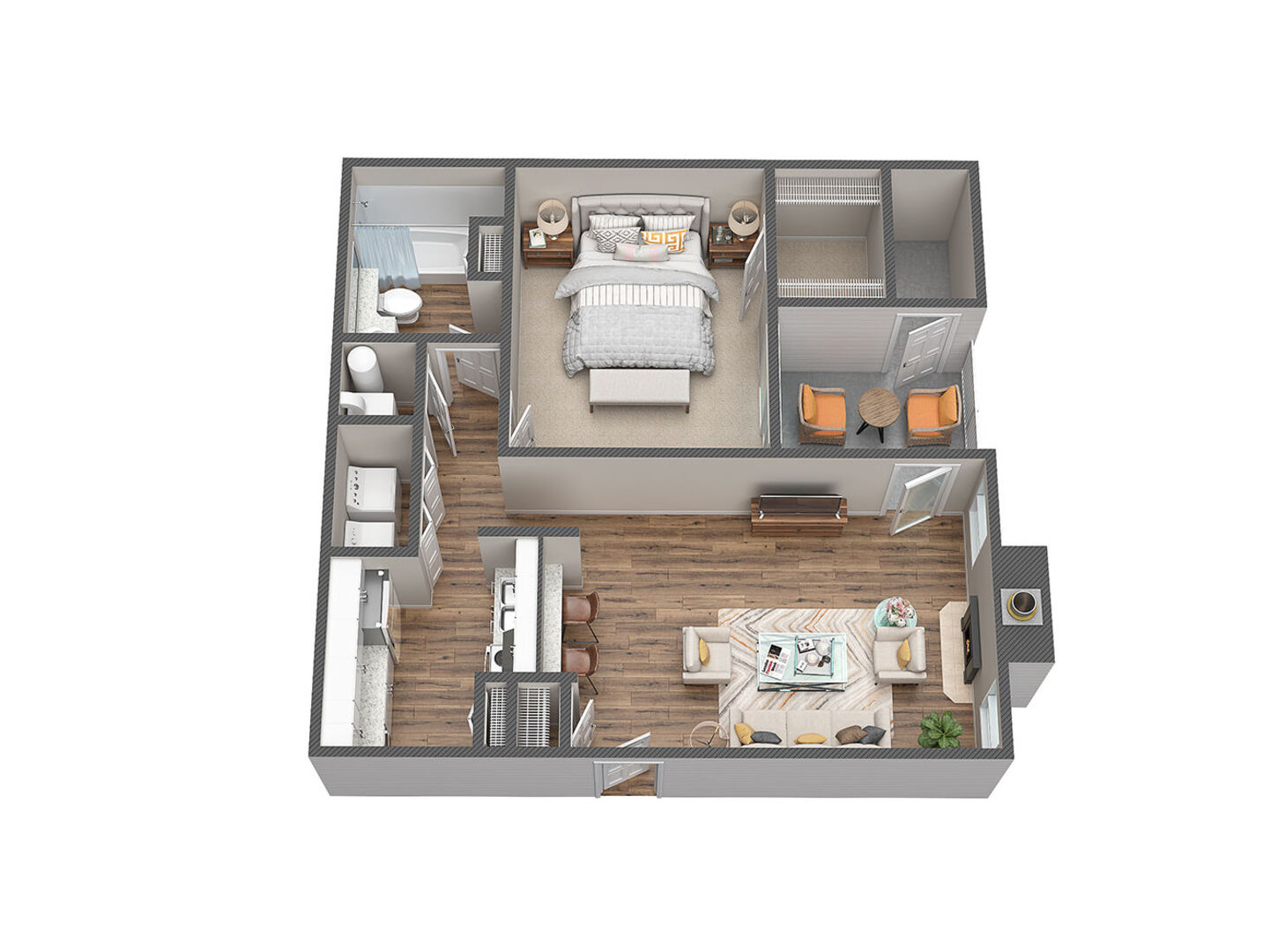 1 Bedroom Apartment – 1675 Roswell Road #1617, Marietta, GA 30062