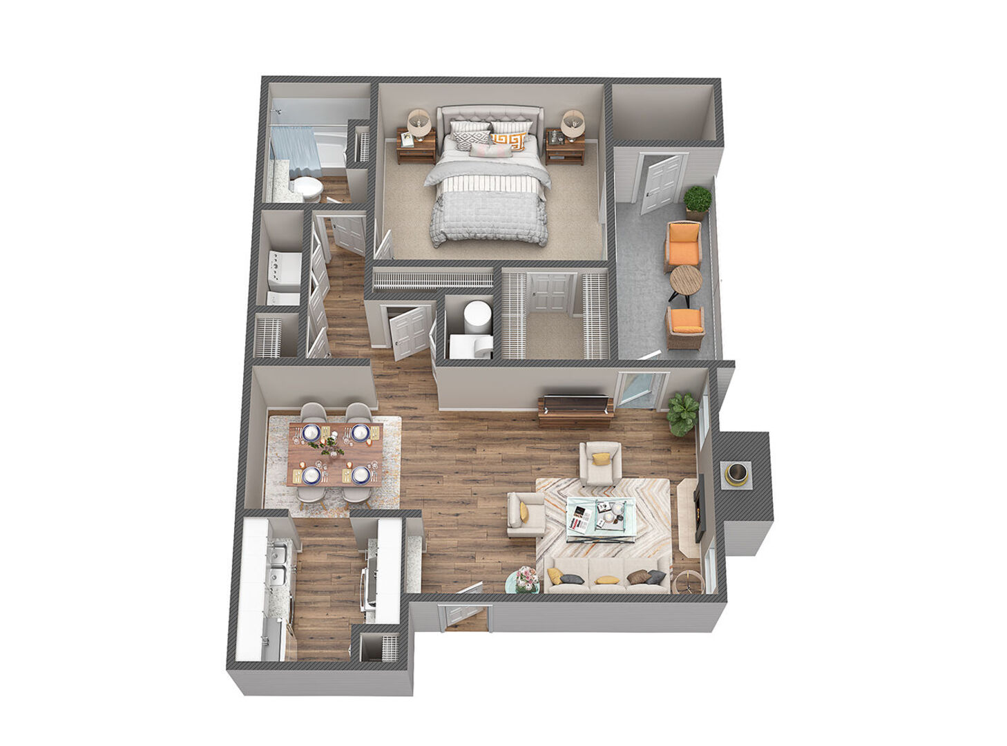 1 Bedroom Apartment – 1675 Roswell Road #1417, Marietta, GA 30062