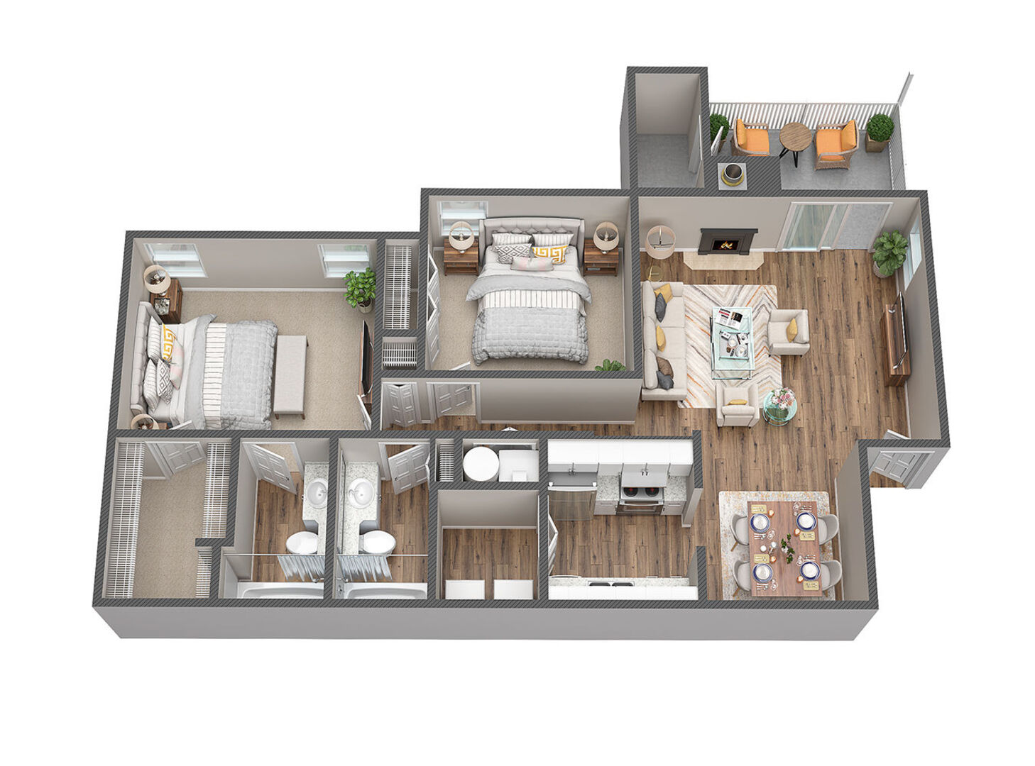 2 Bedroom Apartment – 1675 Roswell Road #0111, Marietta, GA 30062