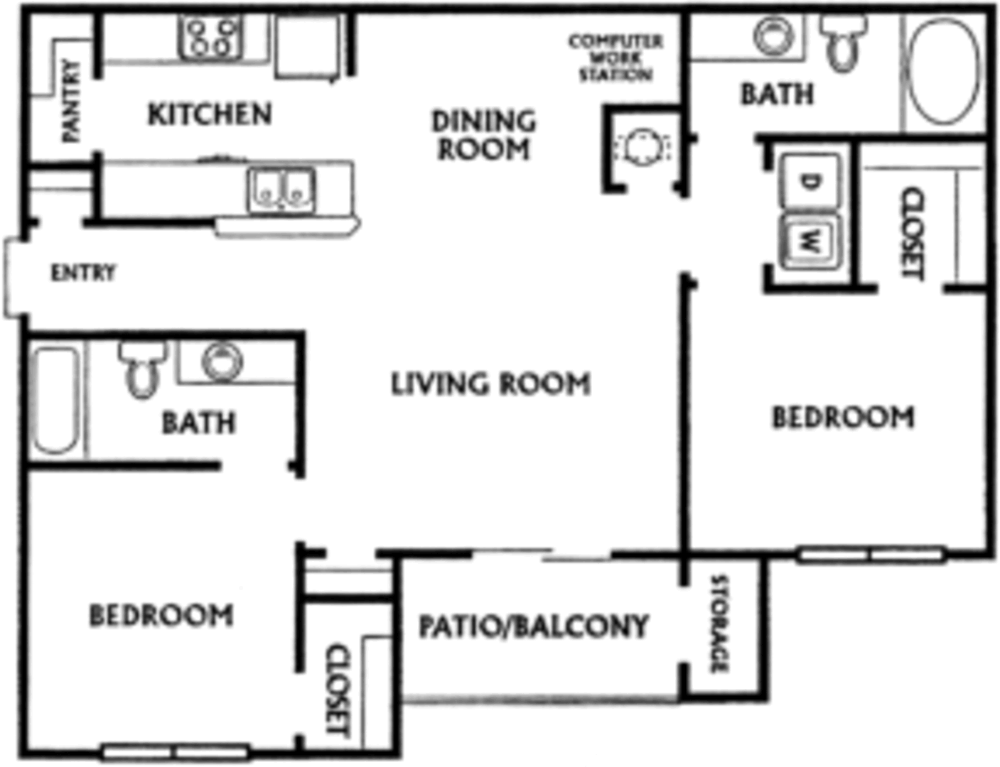 2 Bedroom Apartment – 1501 Renaissance Drive  #915, Conyers, GA 30012
