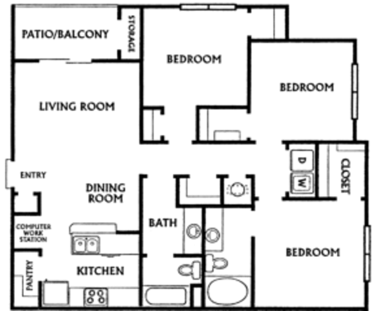 3 Bedroom Apartment – 1501 Renaissance Drive  #718, Conyers, GA 30012