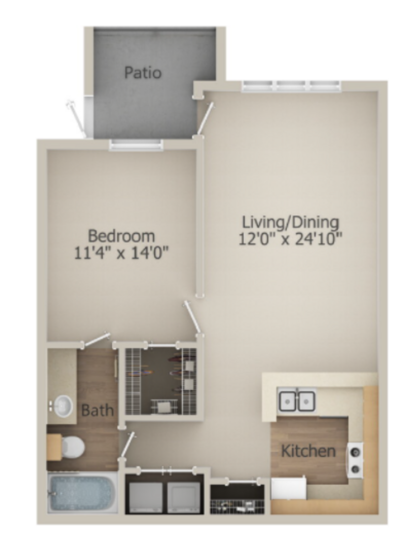 1 Bedroom Apartment – 2255 Eldridge Parkway #1436, Houston, TX 77077
