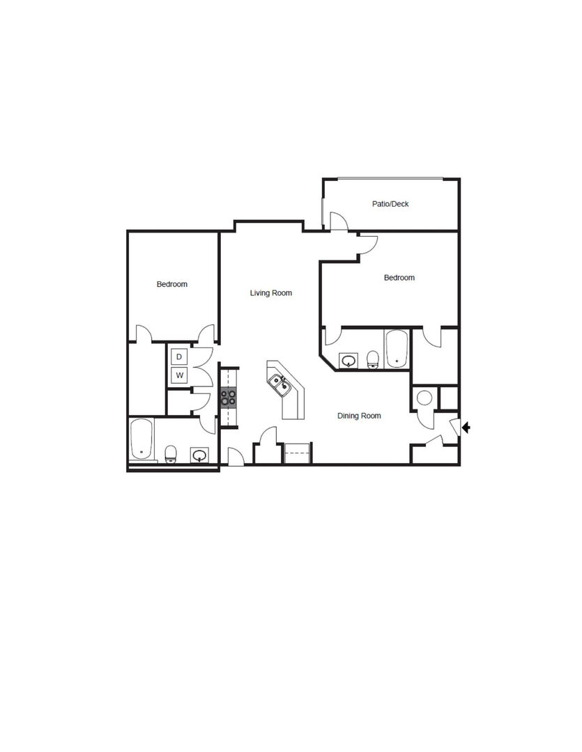 2 Bedroom Apartment – 156 Bethesda Church Road #519, Lawrenceville, GA 30044