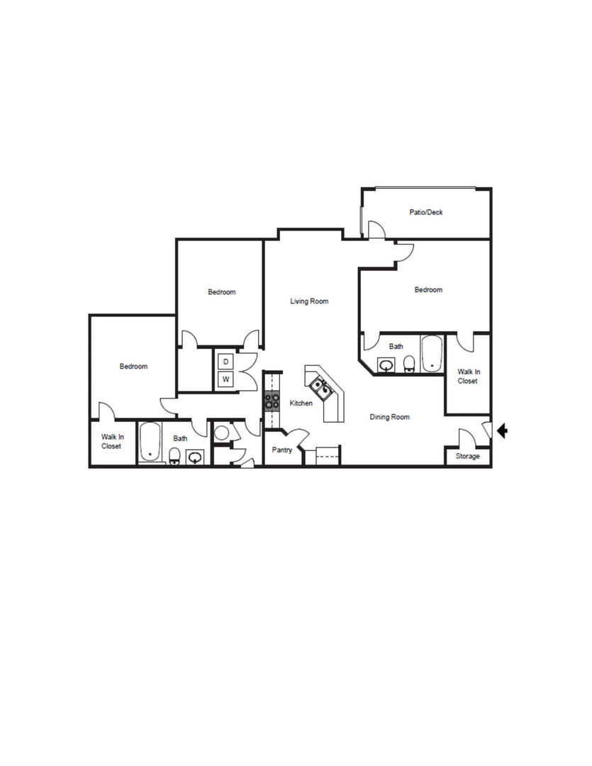 3 Bedroom Apartment – 156 Bethesda Church Road #726, Lawrenceville, GA 30044