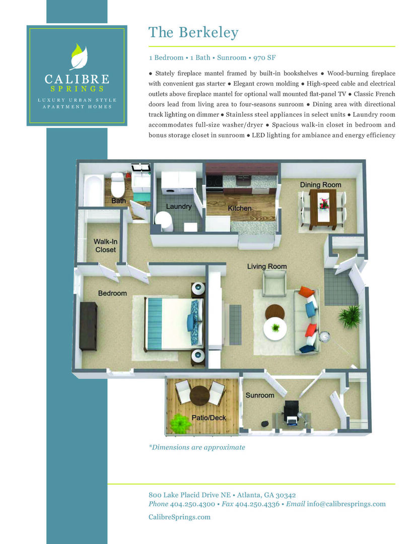 1 Bedroom Apartment – 800 Lake Placid Drive Northeast #1321, Atlanta, GA 30342