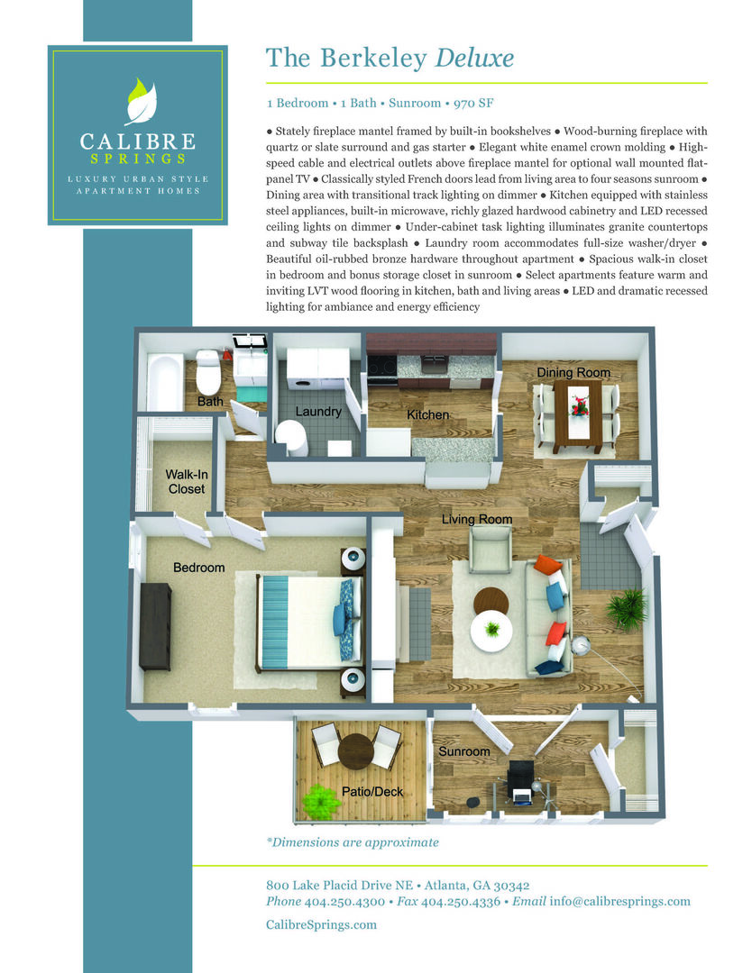 1 Bedroom Apartment – 800 Lake Placid Drive Northeast #1306, Atlanta, GA 30342
