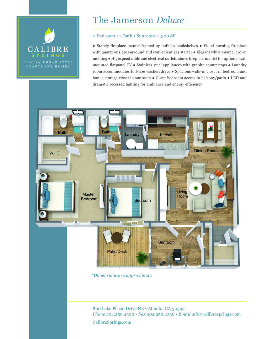 2 Bedroom Apartment – 800 Lake Placid Drive Northeast #0722, Atlanta, GA 30342