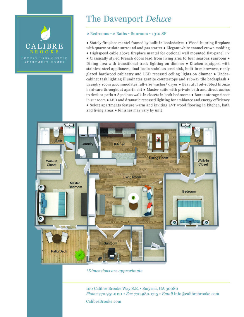 2 Bedroom Apartment – 100 Calibre Brooke Way Southeast #0415, Smyrna, GA 30080