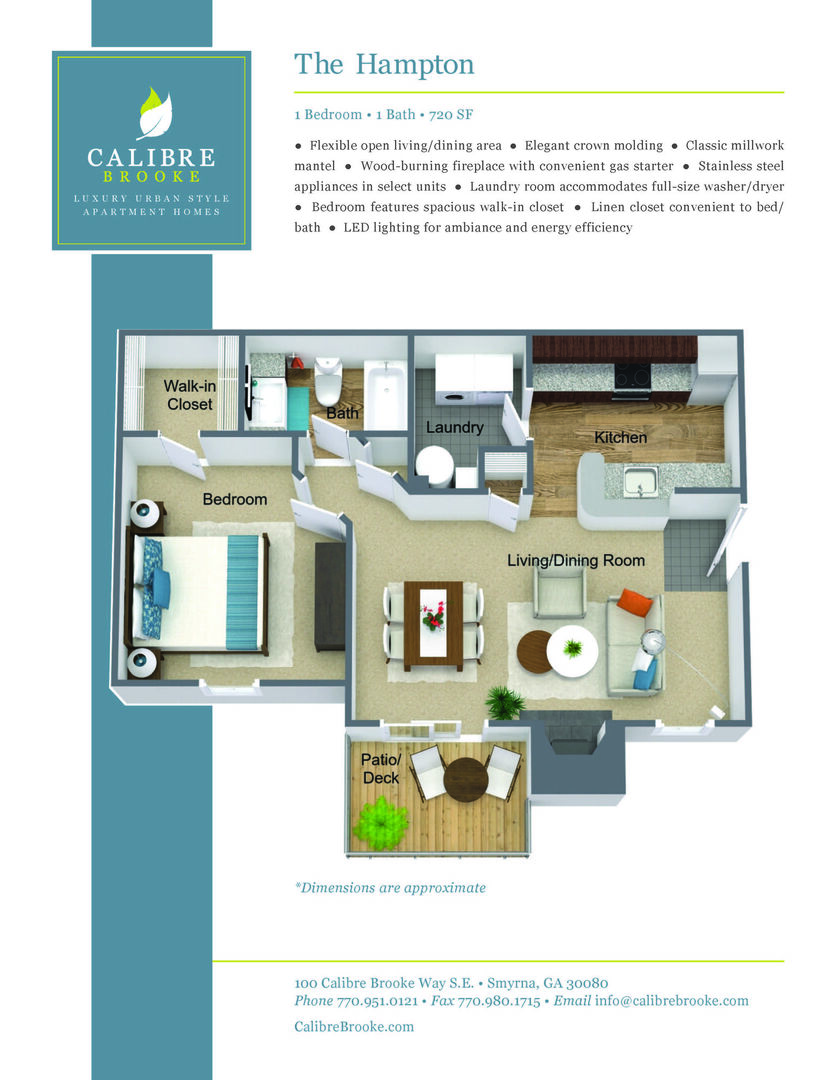 1 Bedroom Apartment – 100 Calibre Brooke Way Southeast #0709, Smyrna, GA 30080