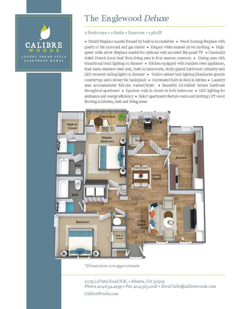 2 Bedroom Apartment – 2075 Lavista Rd NE #0307, Atlanta, GA 30329