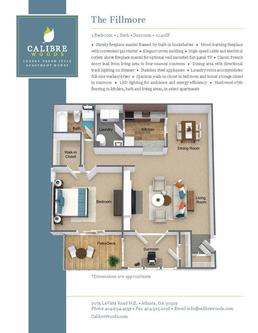 1 Bedroom Apartment – 2075 Lavista Rd NE #1320, Atlanta, GA 30329