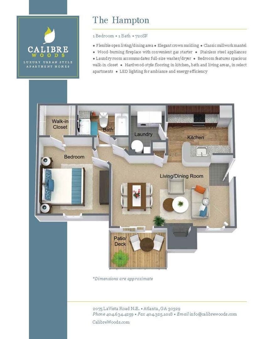 1 Bedroom Apartment – 2075 Lavista Rd NE #0408, Atlanta, GA 30329