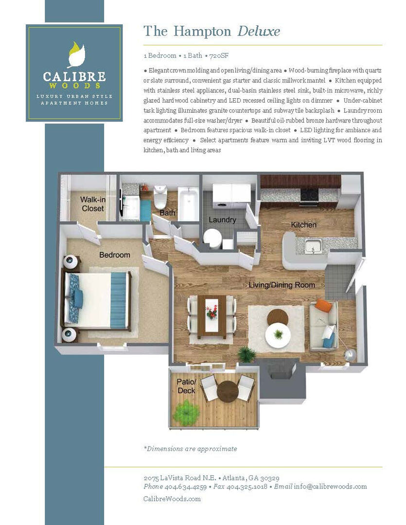 1 Bedroom Apartment – 2075 Lavista Rd NE #1216, Atlanta, GA 30329