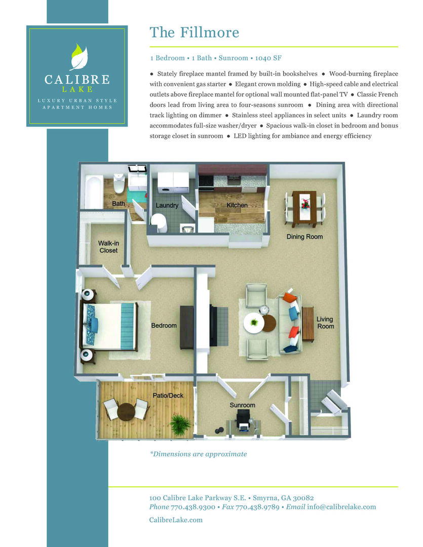 1 Bedroom Apartment – 100 Calibre Lake Pkwy SE #1318, Smyrna, GA 30082